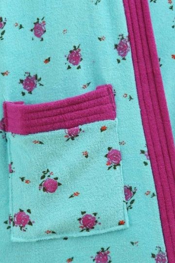 Red Rose Printed Bathrobe