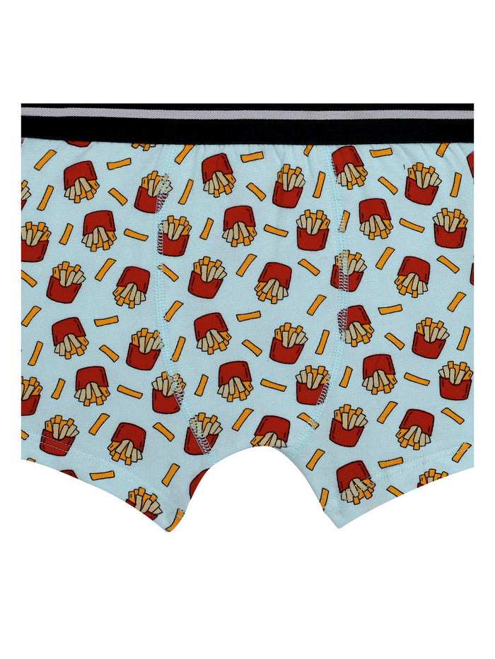 Red rose Stretchy Printed Trunks for Boys | JR-532 PACK OF 3
