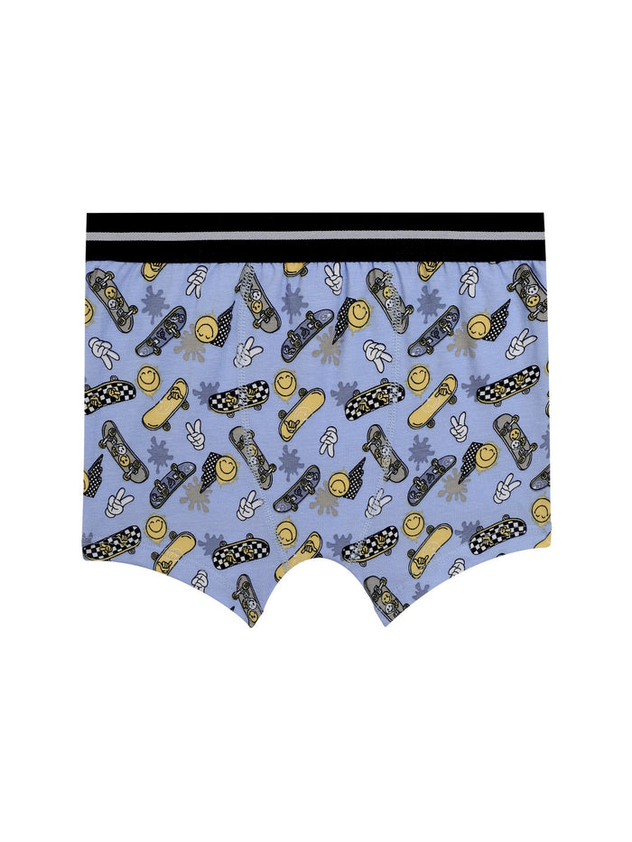 Red rose Stretchy Printed Trunks for Boys | JR-532 PACK OF 3