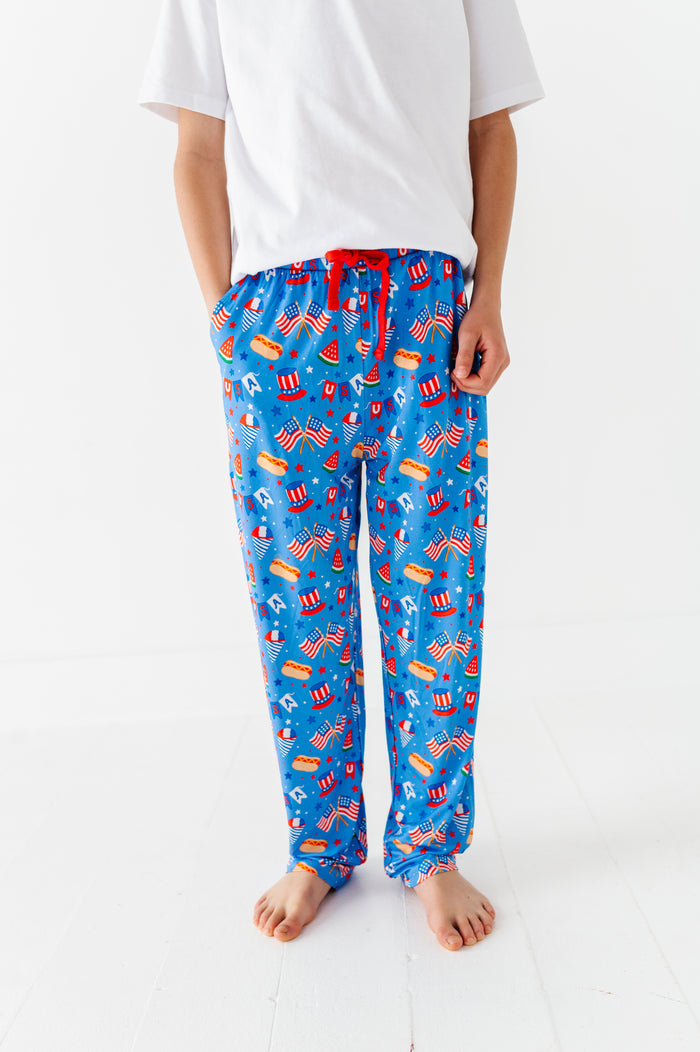 Red, White & Cozy Boys Lounge Pants - Bigger Kids