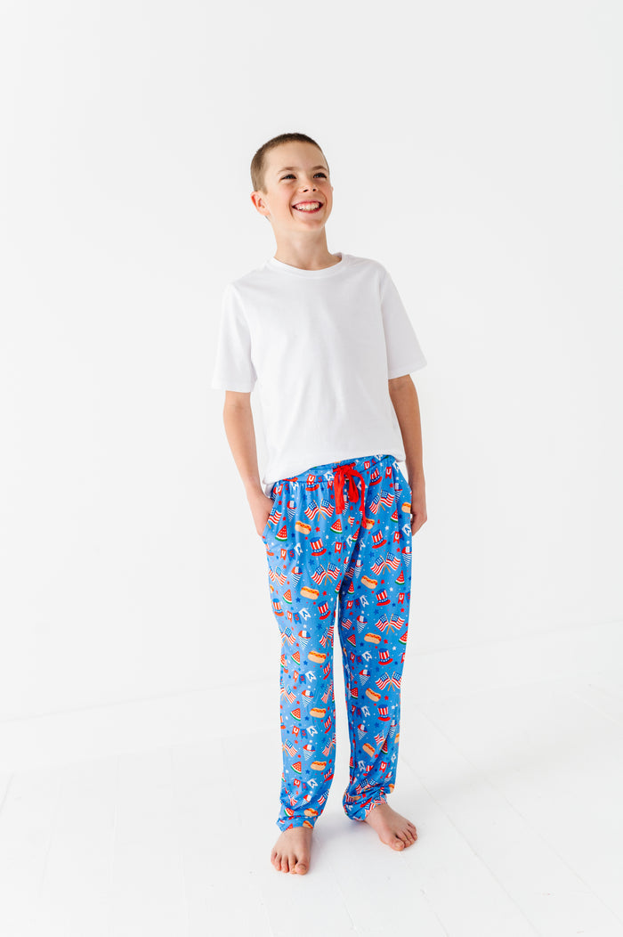 Red, White & Cozy Boys Lounge Pants - Bigger Kids
