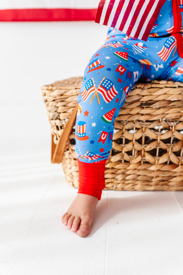 Red, White & Cozy Convertible Footies