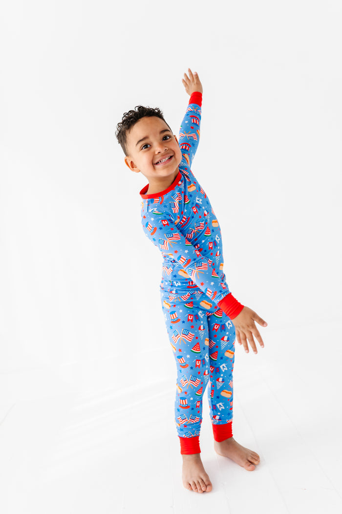 Red, White & Cozy Kids Pajamas