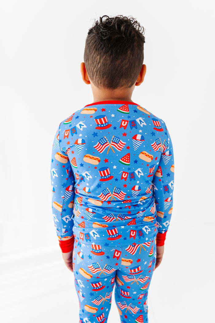 Red, White & Cozy Kids Pajamas
