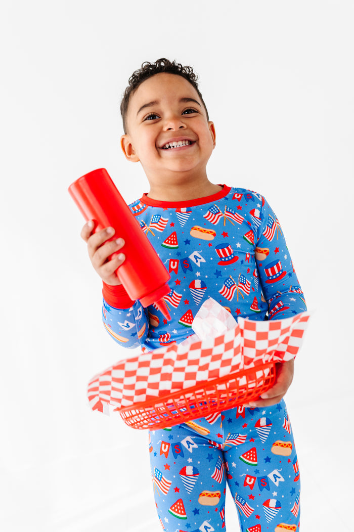 Red, White & Cozy Kids Pajamas