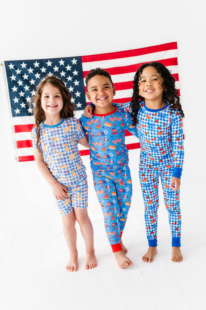 Red, White & Cozy Kids Pajamas