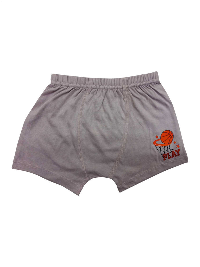 RedRose Boys Cotton Boxer Shorts – Fun Printed & Solid Innerwear (Pack of 6) | JR-504