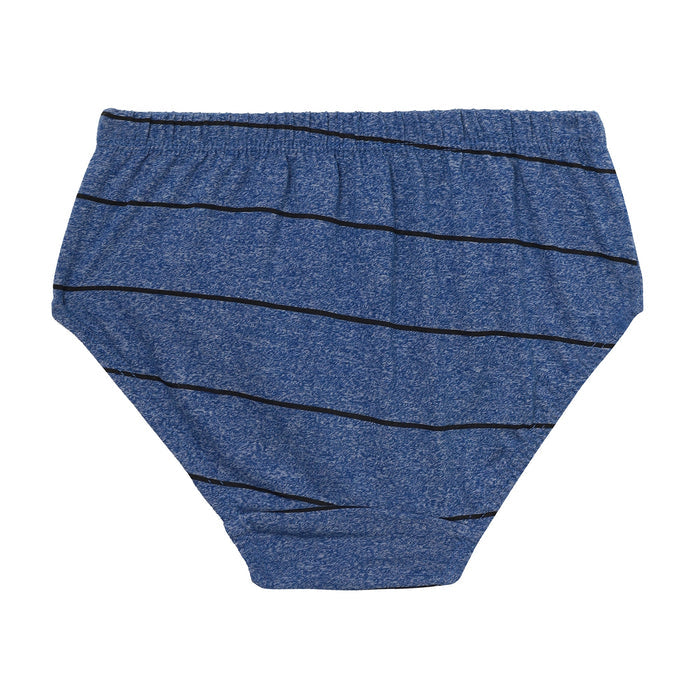Redrose Boys' Cotton Briefs – Pack of 6 | Diagonal Striped Design Innerwear | JR-37