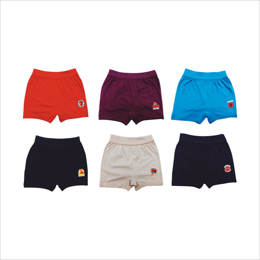 Redrose Boys' Cotton Briefs – Pack of 6 | Fun Cartoon Printed Innerwear | JR-40CL