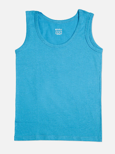 Redrose Boys Cotton Vests – Pack of 5 | Plain Sleeveless Innerwear | Stylish Contrast Trims | VEST_1005CL