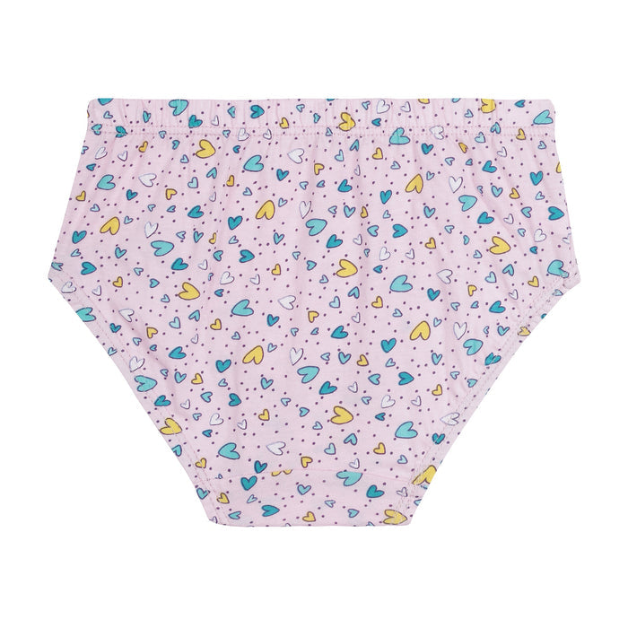 Redrose Girls' All-Over Print Cotton Panties – Pack of 6 | Soft & Breathable Innerwear for Kids | BABY-36