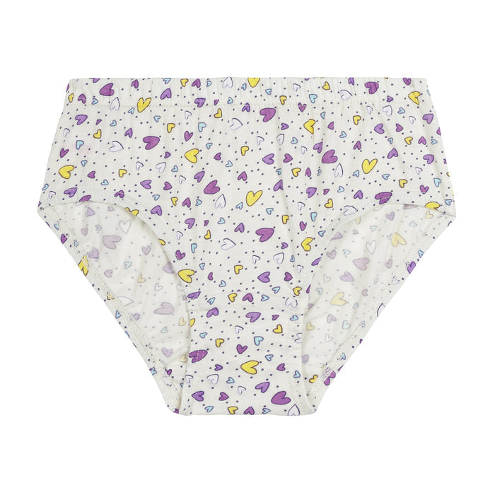 Redrose Girls' All-Over Print Cotton Panties – Pack of 6 | Soft & Breathable Innerwear for Kids | BABY-36