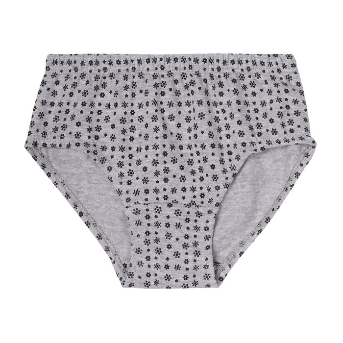 Redrose Girls’ Black & White Printed Cotton Panties – Pack of 6 | Soft & Breathable Everyday Briefs | BABY-64