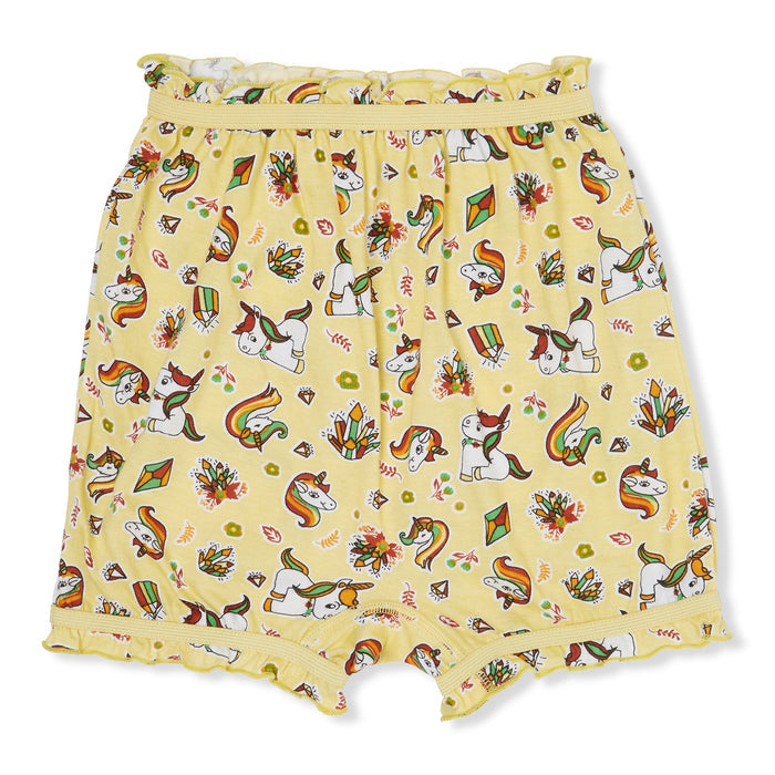 Redrose Girls' Cartoon Print Bloomers – Pack of 6 | Soft Cotton Comfort for Everyday Wear 🦄🌈 | BLM-237