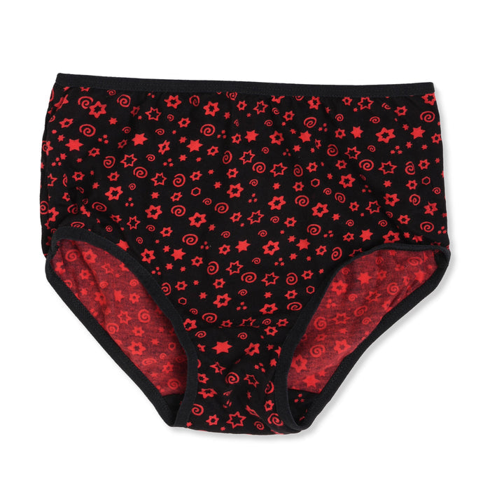 Redrose Girls' Floral Print Panties – Pack of 6 | Soft Cotton Comfort Innerwear | BABY-12