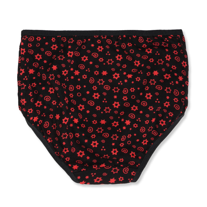 Redrose Girls' Floral Print Panties – Pack of 6 | Soft Cotton Comfort Innerwear | BABY-12