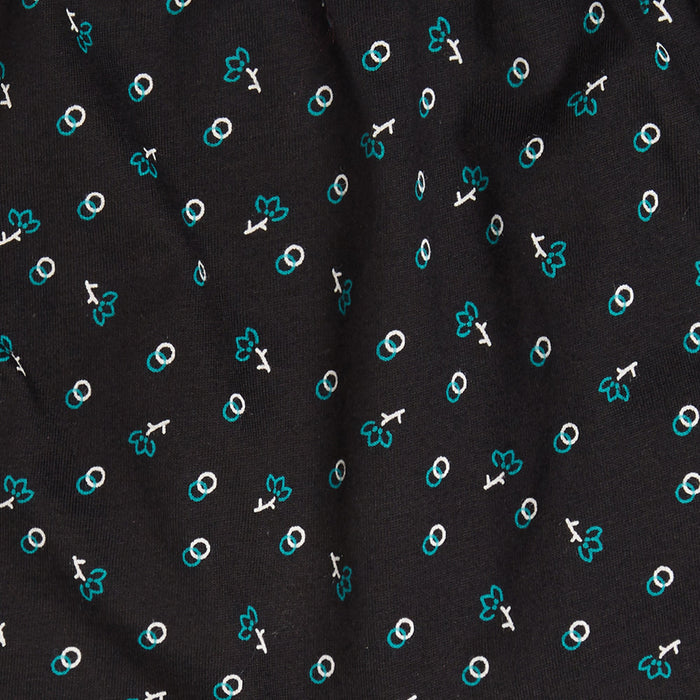 Redrose Girls' Printed Cotton Bloomers – Pack of 6 | Black Base with Frill Hem 🌙✨ | BLM-228