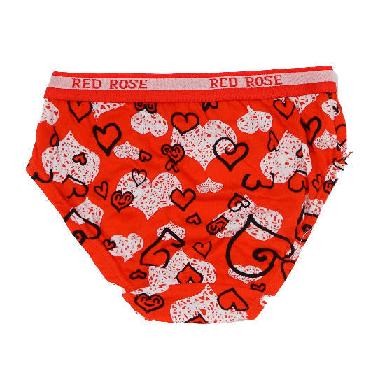 Redrose Girls' Printed Cotton Panties – Pack of 6 | Soft & Colorful Everyday Innerwear | BABY-53