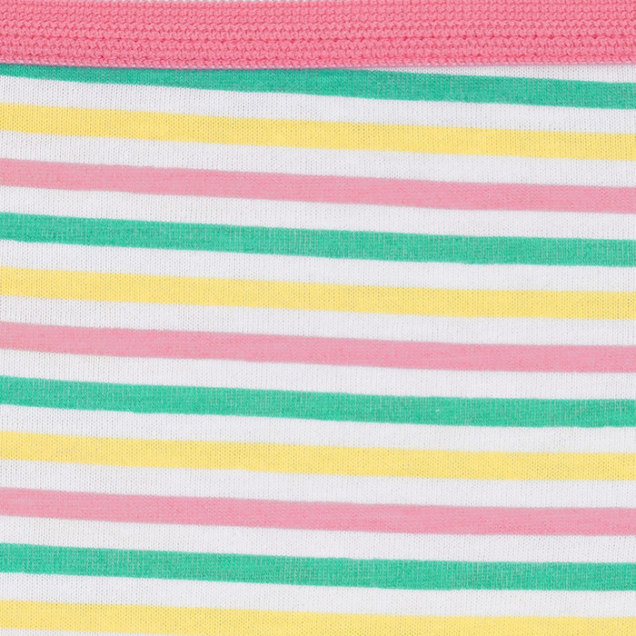 Redrose Girls' Printed & Striped Cotton Panties – Pack of 6 | Colorful Comfort Briefs for Kids | BABY-56