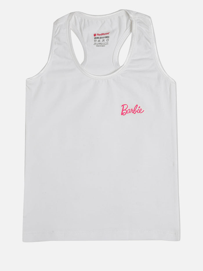 Redrose Girls Racerback Slips – Pack of 3 (Barbie Print) | BS-22