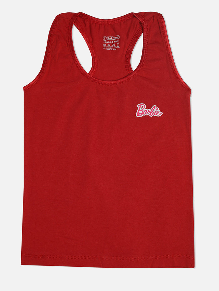 Redrose Girls Racerback Slips – Pack of 3 (Barbie Print) | BS-22