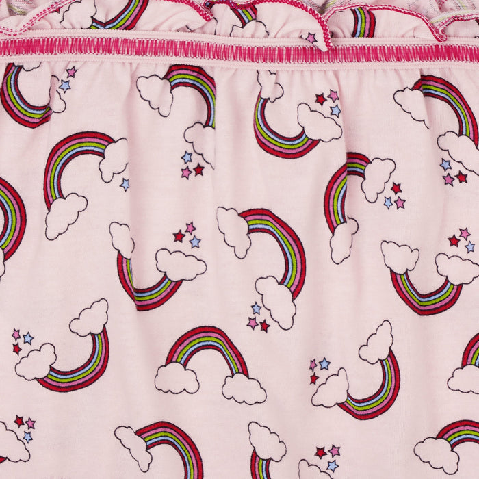 🧜‍♀️ Redrose Girls Rainbow Print Cotton Bloomers – Pack of 6 | Soft, Cute & Comfy Everyday Wear 👧 | BLM-224