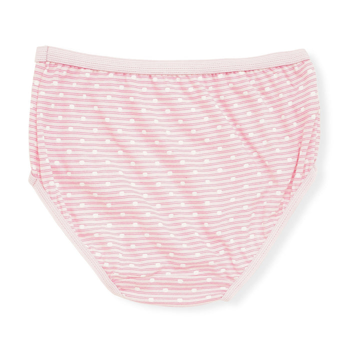 Redrose Girls' Striped Cotton Panties – Pack of 6 | Soft & Breathable Daily Innerwear | BABY-18