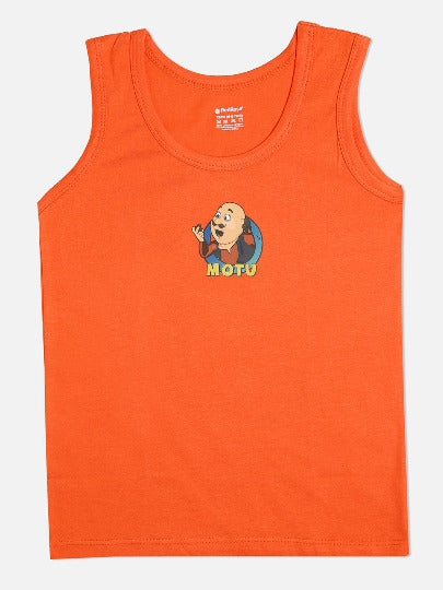 Redrose Motu Patlu Boys Cotton Vests🎉  – Pack of 5 | Colorful Cartoon Sleeveless Innerwear | VEST_1005CL