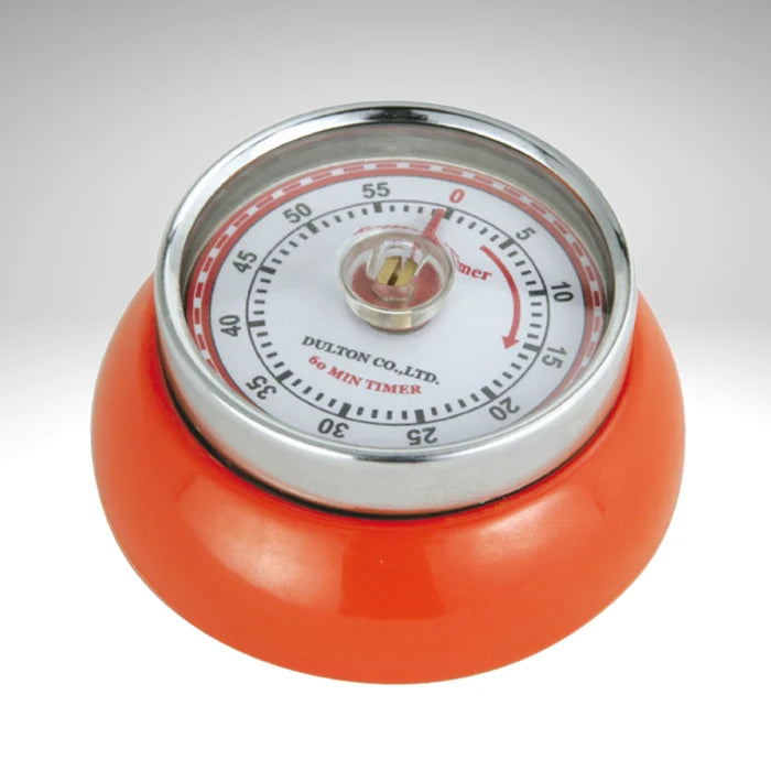 Retro Kitchen Timer in Orange