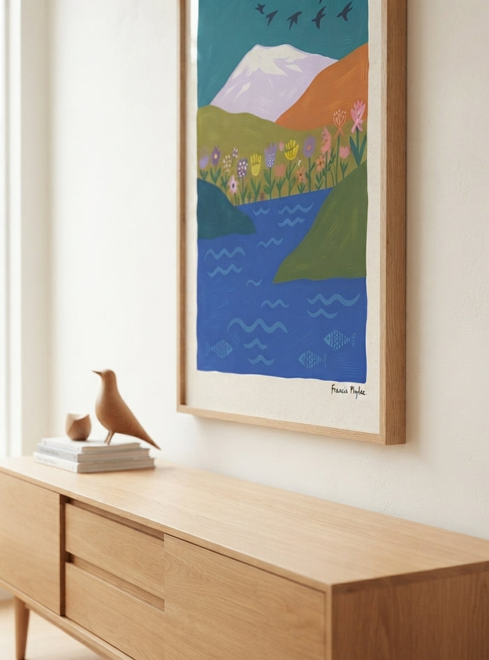 SIGRID HOLM | Modern Folk Art Landscape Print