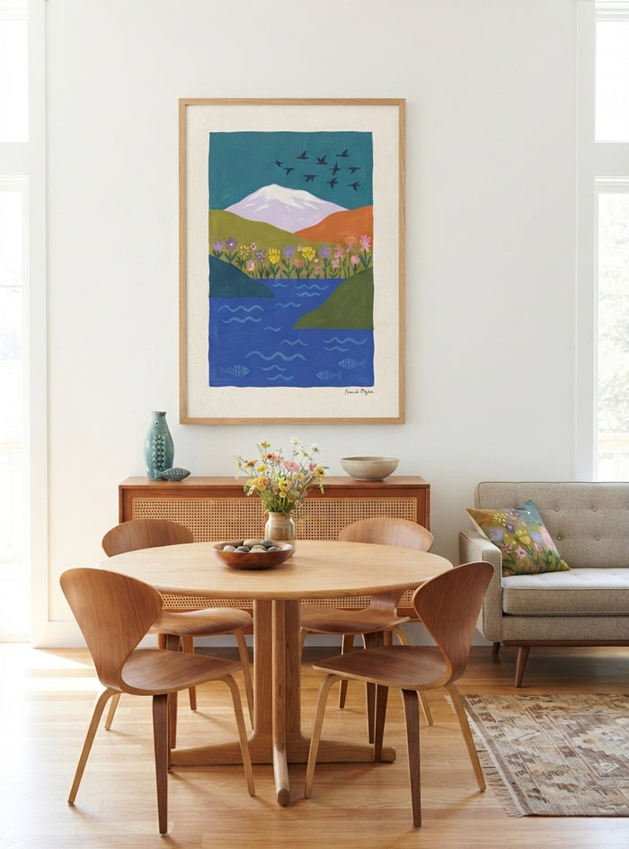 SIGRID HOLM | Modern Folk Art Landscape Print