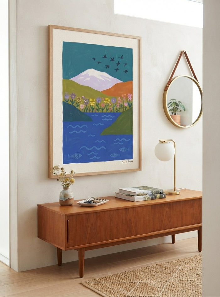 SIGRID HOLM | Modern Folk Art Landscape Print