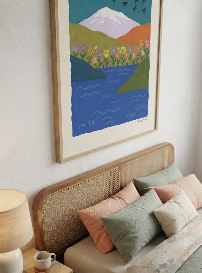 SIGRID HOLM | Modern Folk Art Landscape Print