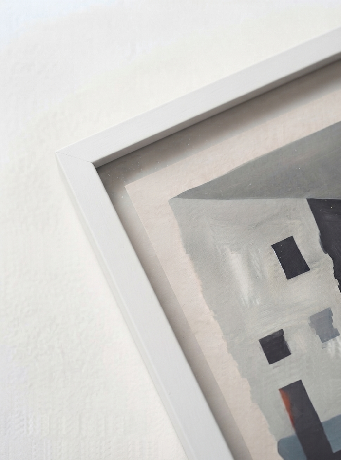 21x29.7 cm / 8x12" Framed | White Frame