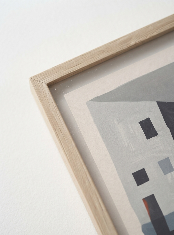 21x29.7 cm / 8x12" Framed | Oak Frame