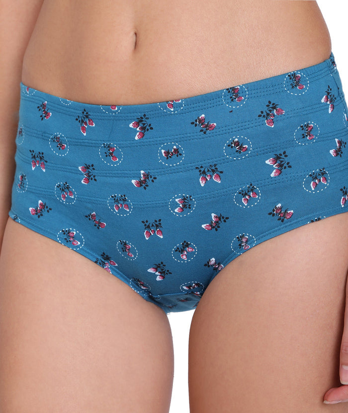 Slimmer Printed Tummy Hipster Panty (Single Pack)