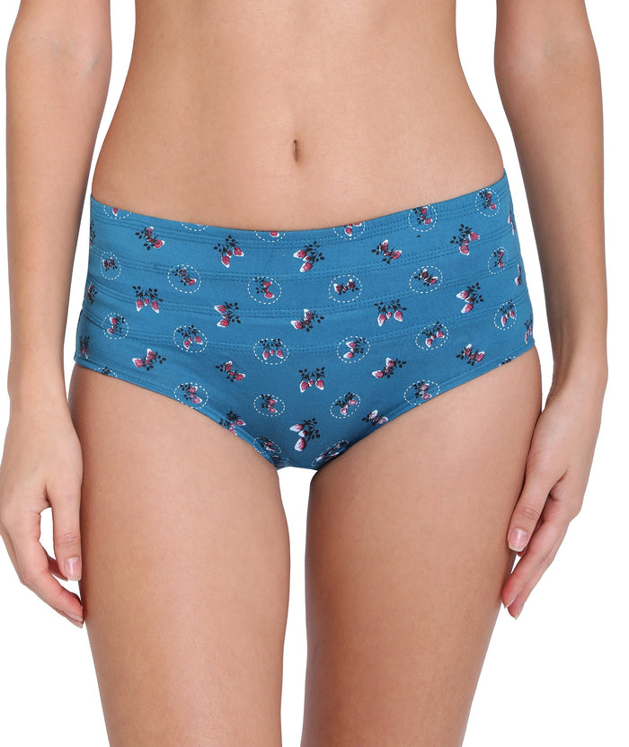 Slimmer Printed Tummy Hipster Panty (Single Pack)