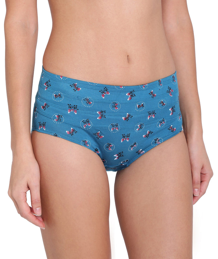 Slimmer Printed Tummy Hipster Panty (Single Pack)