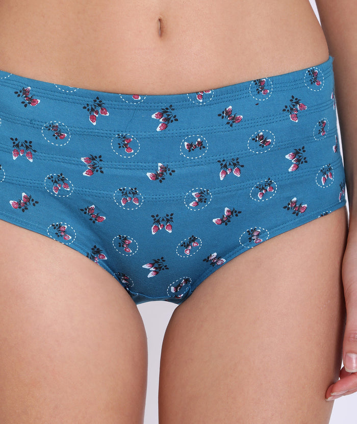 Slimmer Printed Tummy Hipster Panty (Single Pack)