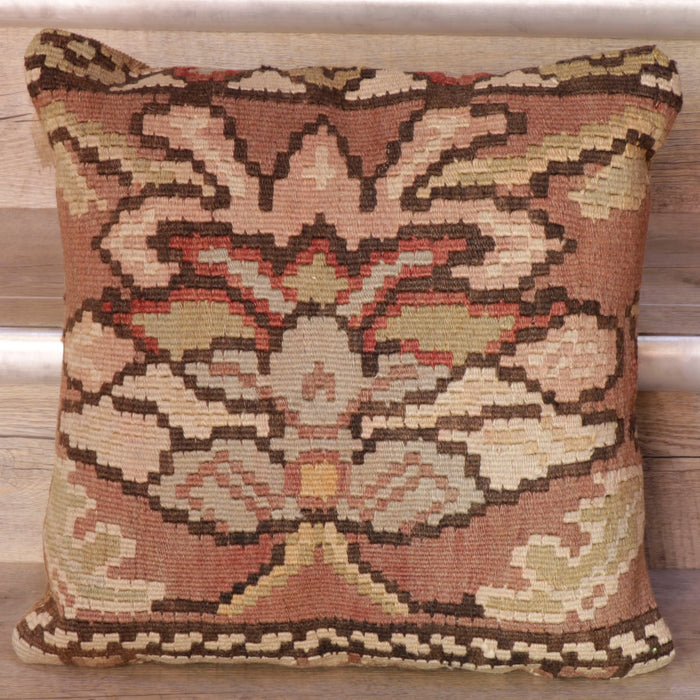 Small Handmade Turkish kilim cushion - 262538a