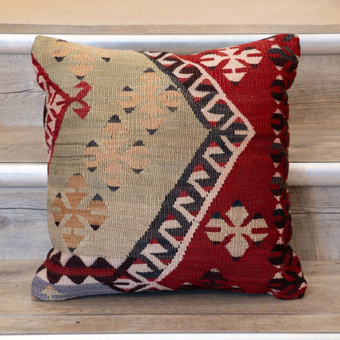 Small Handmade Turkish kilim cushion -309674-BK