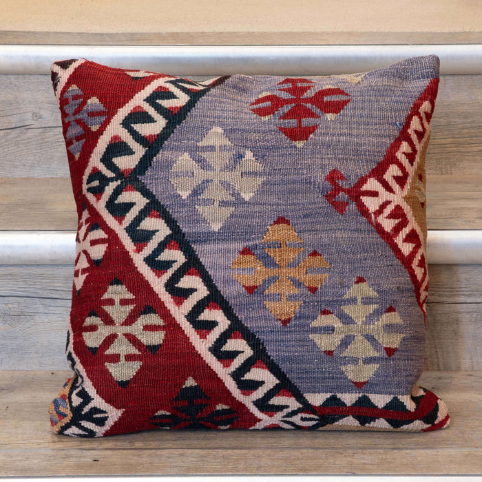 Small Handmade Turkish kilim cushion -309674-BL