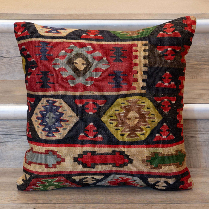 Small Handmade Turkish kilim cushion -309674-BM