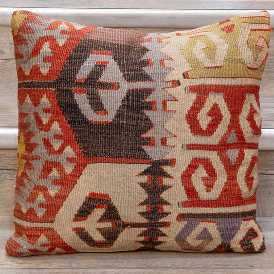 Small Handmade Turkish kilim cushion -309674-U