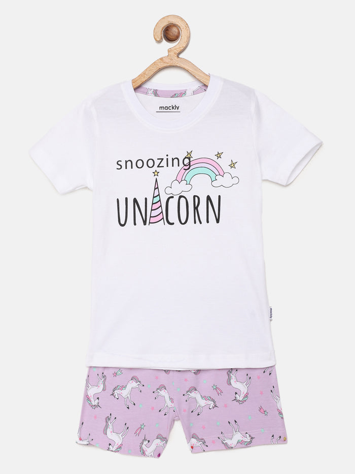 Snoozing Unicorn Pj set