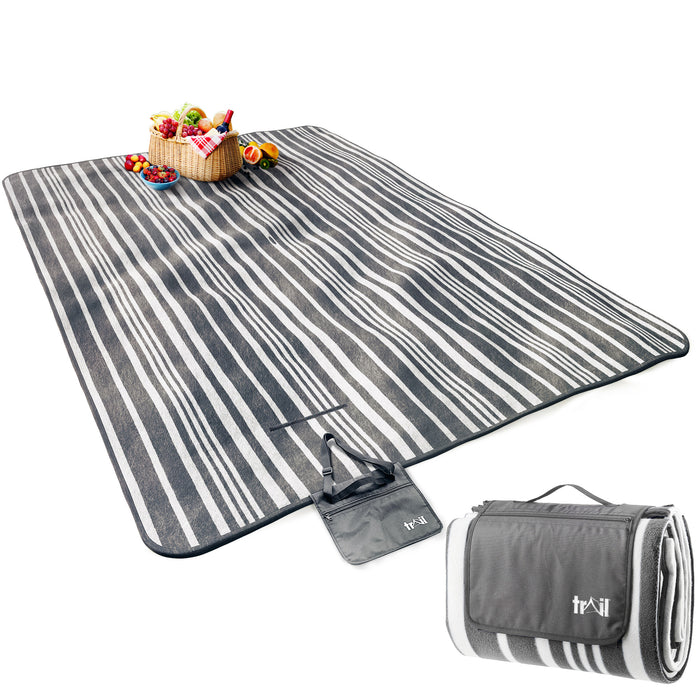 Grey Stripe / Extra Large (3m x 2m)