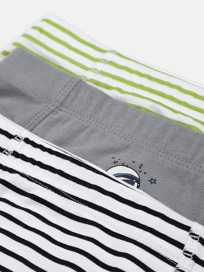 Stripe Astronaute Brief Combo Boys
