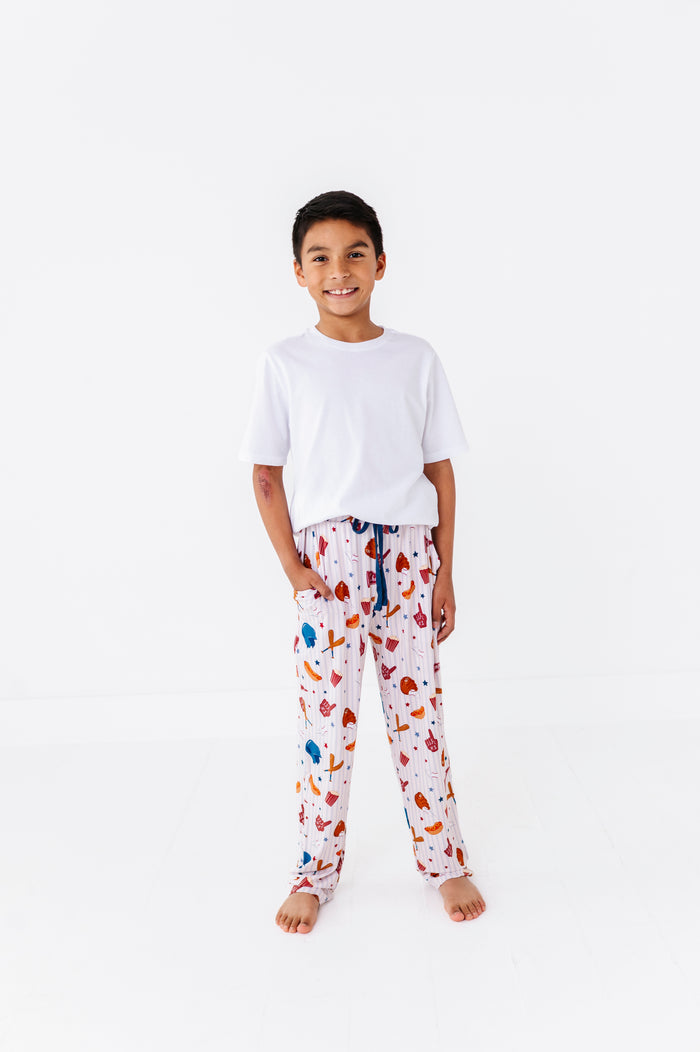 Stripes + Strikes Boys Lounge Pants - Bigger Kids