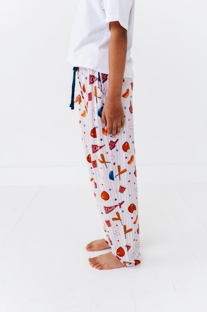 Stripes + Strikes Boys Lounge Pants - Bigger Kids