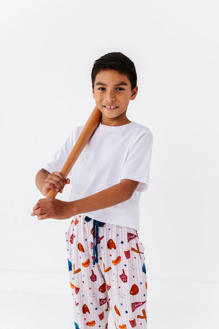 Stripes + Strikes Boys Lounge Pants - Bigger Kids